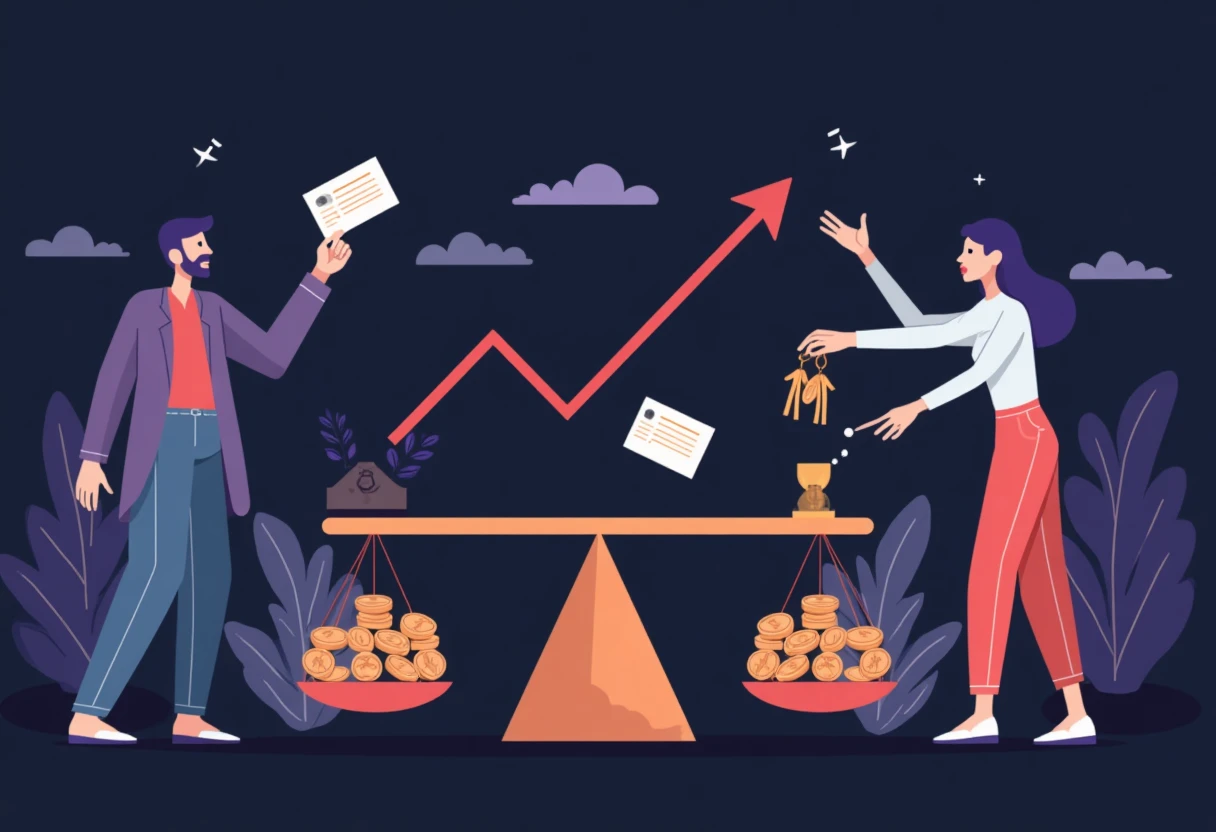 Illustratie van financiële balans