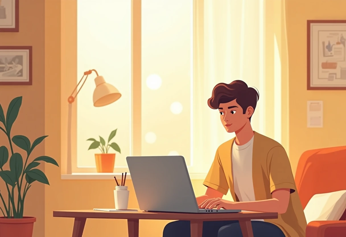 Student evaluating loan choices